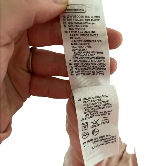 & Other Stories • Tan Cupro Henley Shirtdress - Picture 9 of 12